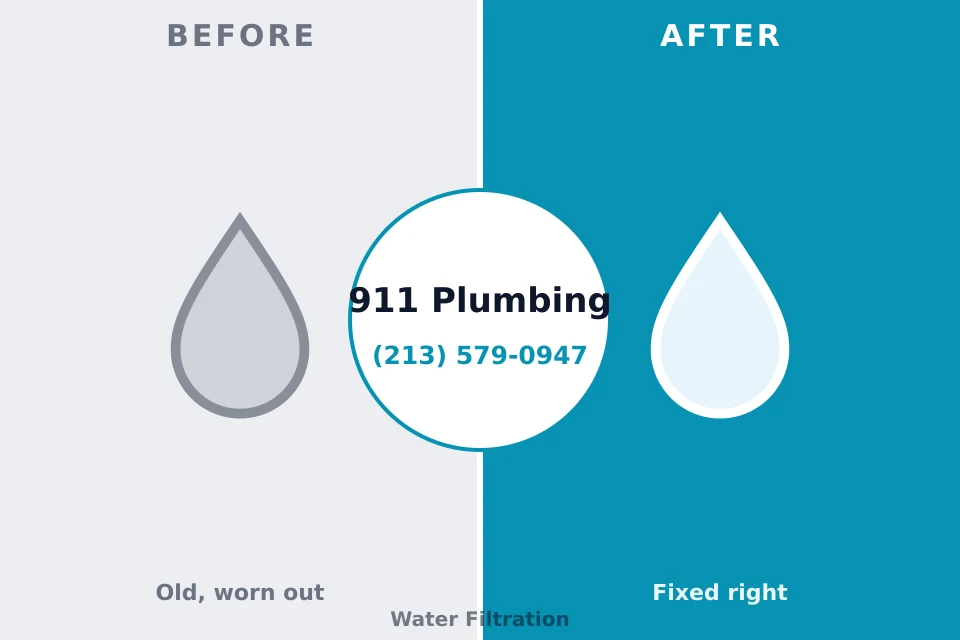 Before and after: plumbing repair Chula Vista, TX